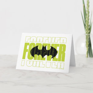 Carte Symbole de typographie de Batman