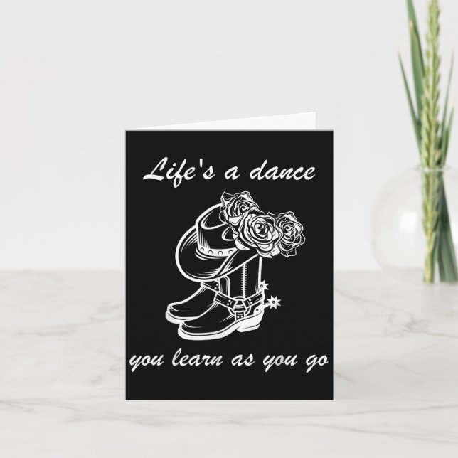 Carte Symbole Graphique Drôle Vive Une Danse Que Vous Ap (Devant)