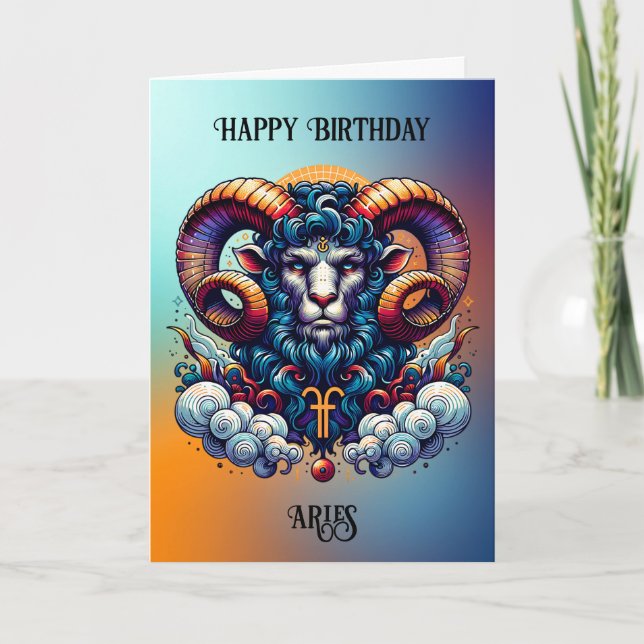 Carte SYMBOLE Horoscope | Anniversaire (Devant)