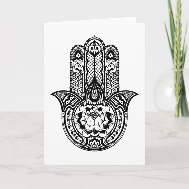 Carte Symbole inspiré de Hamsa (Devant)