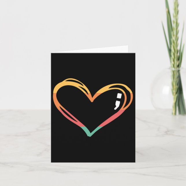 Carte Symbole Mois de sensibilisation au suicide en sant (Devant)