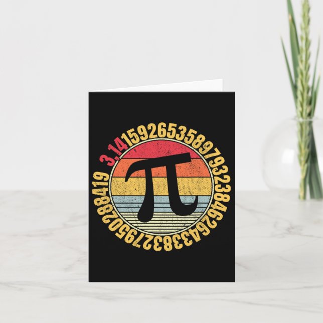 Carte SYMBOLE NERdy MAth Pi Mathlete (Devant)