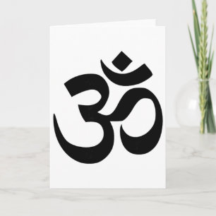 Carte Symbole Om bouddhiste 