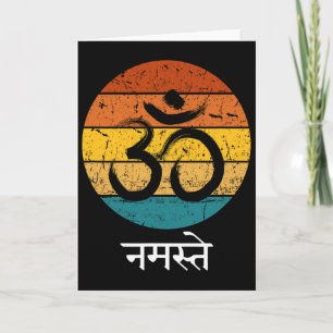 Carte Symbole Om Namaste Ohm Hindou Zen Tantra Yoga Espr