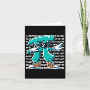 Carte Symbole Pi amusant Dabbing Enfants Garçons Jeunes 