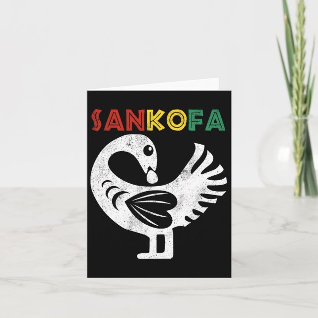 Carte Symbole Sankofa JunetDix Ghana Adinkra Sankofa (Devant)
