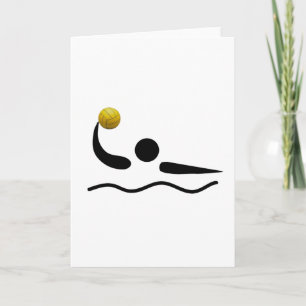 Carte Symbole universel de sport de polo d'eau