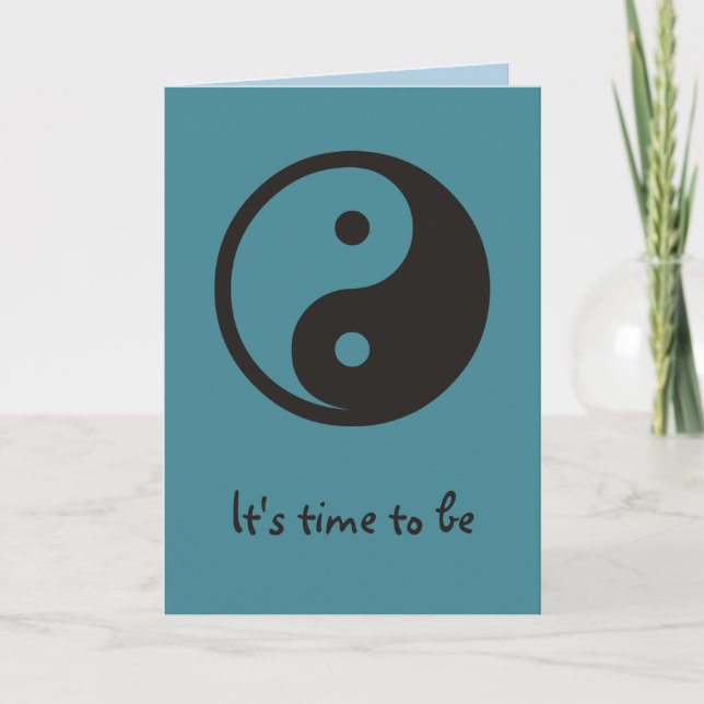 Carte Symbole Yin Yang - tatouage solide (Devant)