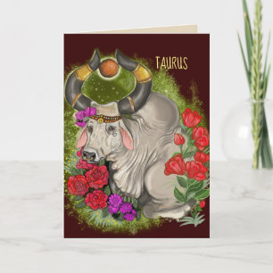 Carte SYMBOLE Zodiaque Taurus