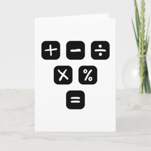 Carte Symboles mathématiques Signes mathématiques