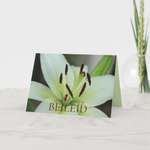 Carte Sympathie allemande Lily de tigre rose