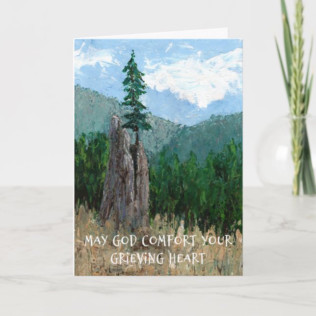 Carte Sympathie Arbre de montagne (Devant)