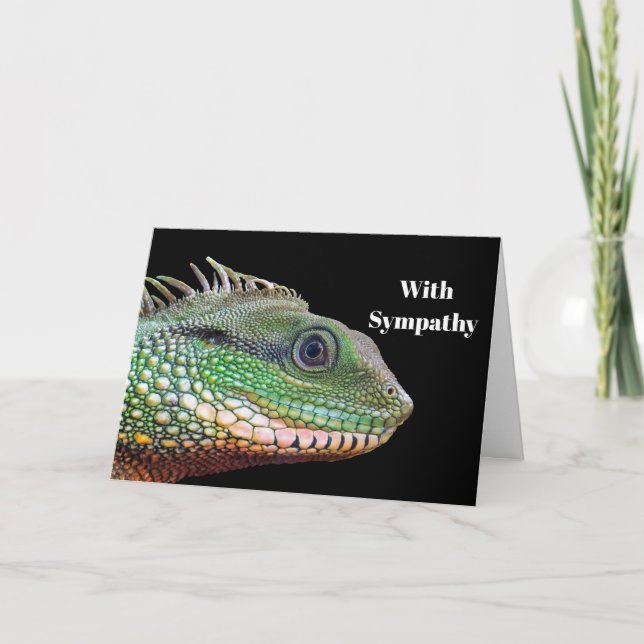 Carte Sympathie avec la photo de Wildlife Iguana (Devant)
