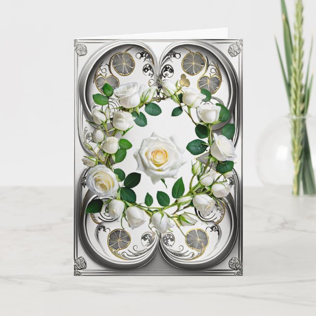 Carte Sympathie, Carte de voeux pliée 5" x 7" (Devant)