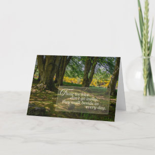 Carte Sympathie Carte de voeux Serene Forest Gla