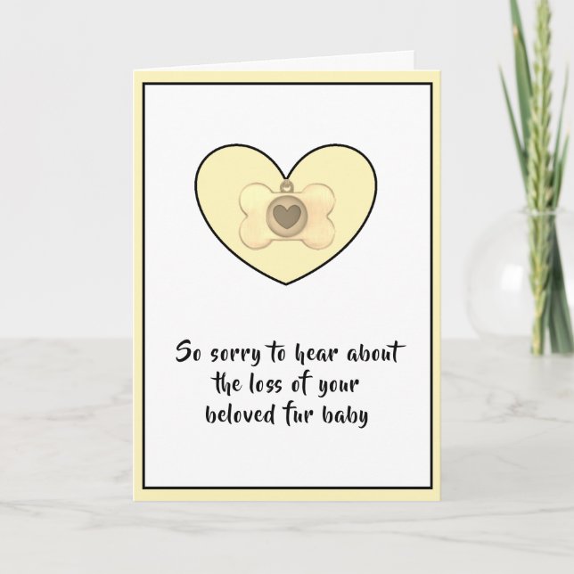 Carte Sympathie de chien par dalDesignNZ (Devant)
