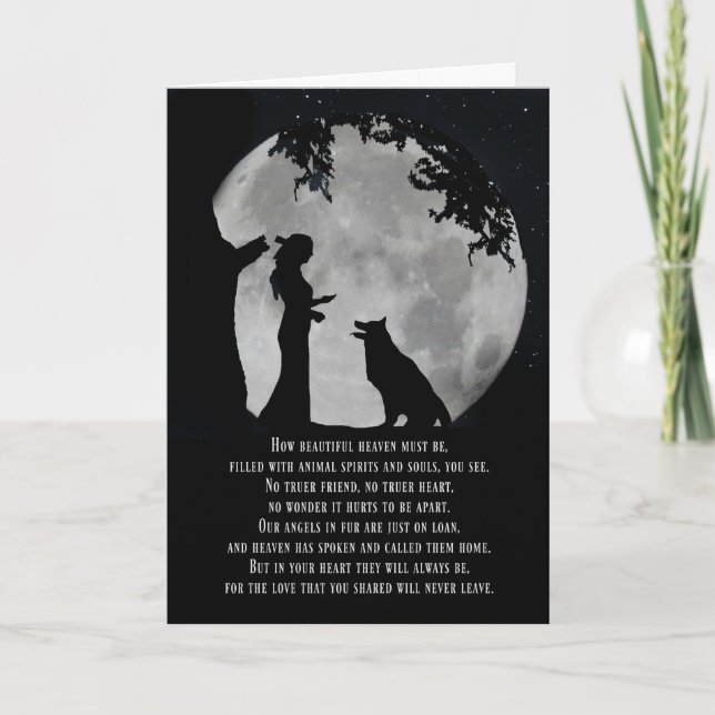 Carte Sympathie de chien spirituel (Devant)