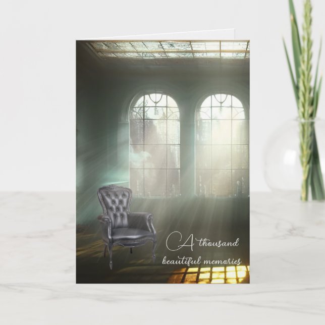 Carte Sympathie de fauteuil vide (Devant)