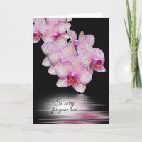 Sympathie de la réflexion sur l'eau de l'orchidée