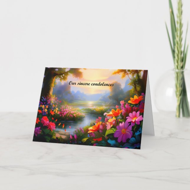 Carte Sympathie de la rivière florale (Devant)