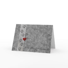 Sympathie de perte d'animal familier