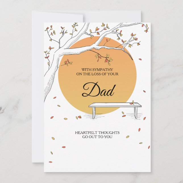 Carte Sympathie des congés d'automne (Devant)