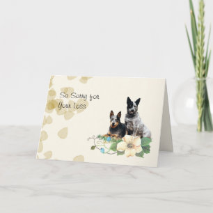 Carte Sympathie des Feuilles tans, chien de bétail austr