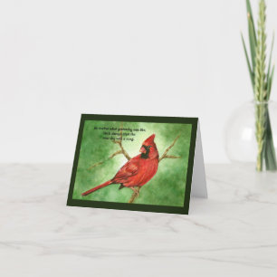 Carte Sympathie du cardinal rouge