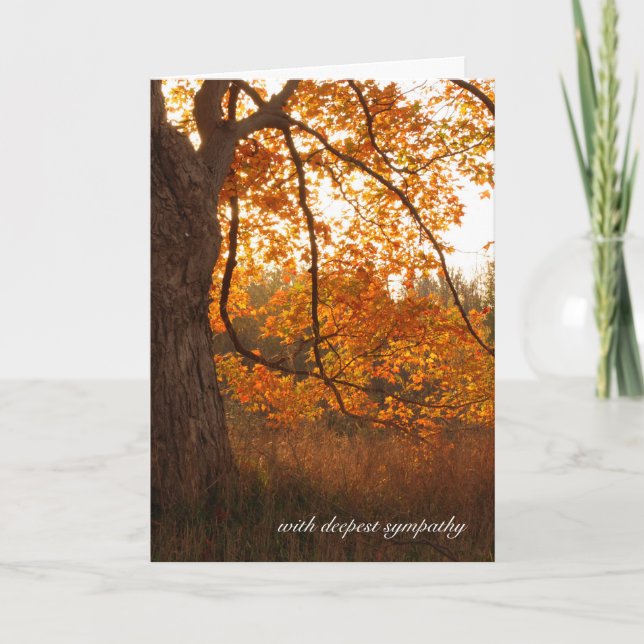 Carte sympathie du chêne d'automne (Devant)