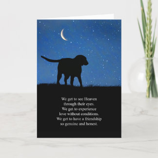 Carte Sympathie du chien Paroles de coeur spirituelles