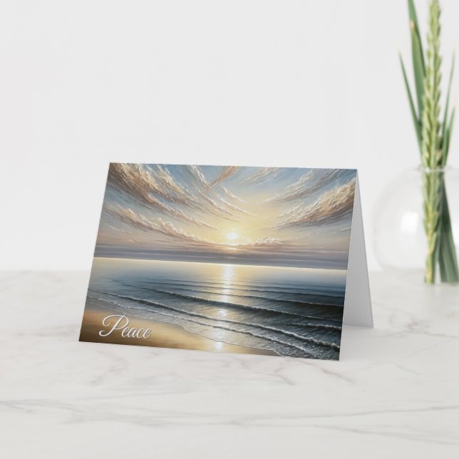 Carte Sympathie du paysage marin Ocean Sunrise (Devant)