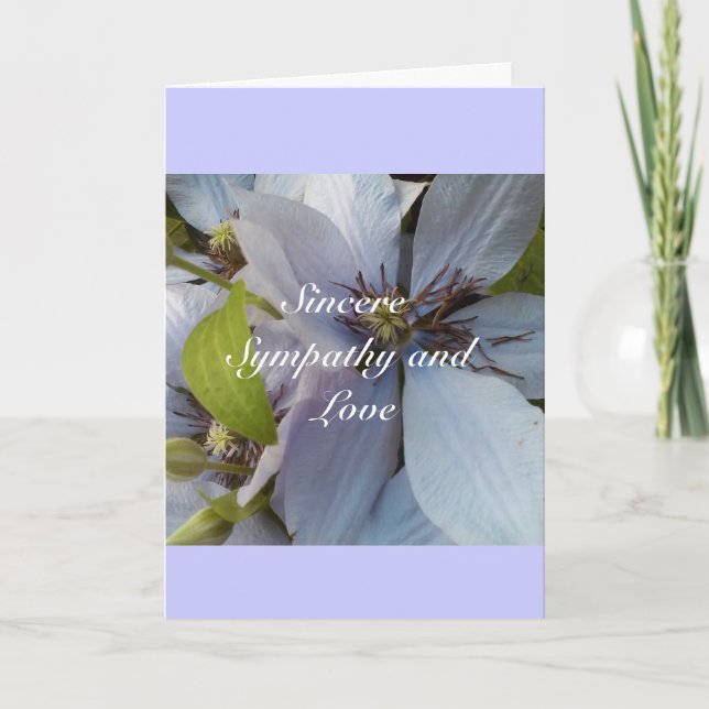 Carte Sympathie et amour sincères (Devant)
