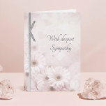 Carte Sympathie florale élégante<br><div class="desc">Ajoutez facilement votre propre message personnel en utilisant la case "personnaliser ce modèle".</div>