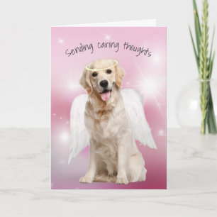 Carte Sympathie Golden Retriever Perte d'animal de compa