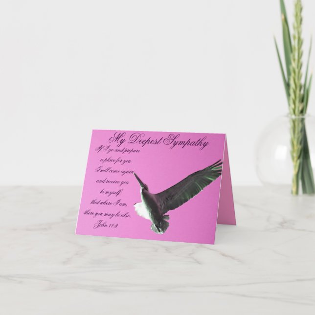 Carte Sympathie la plus profonde_ (Devant)