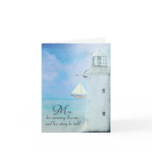 Sympathie Merci Phare Aquarelle Blanche