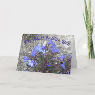 Carte Sympathie - Mon Coeur Est Avec Vous