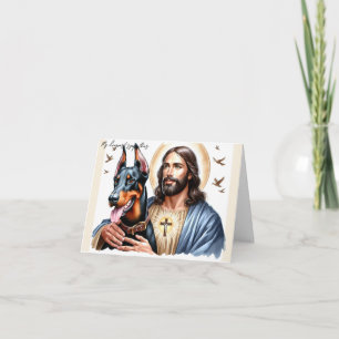 Carte Sympathie numérique pour la perte de chien-Jésus a