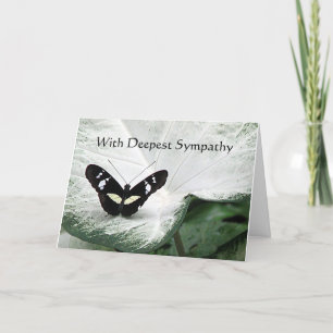 Carte Sympathie - Papillon noir