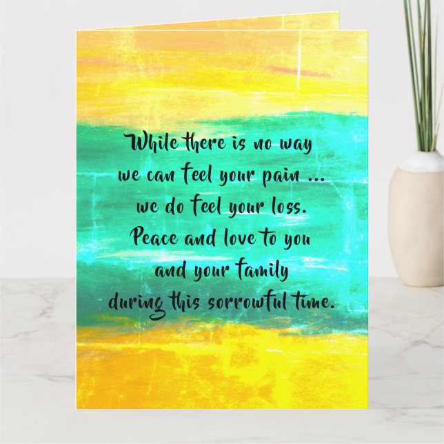 Carte Sympathie par dalDesignNZ (Devant)