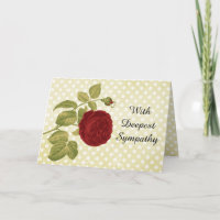 Sympathie Pois du Parchemin de rose rouge antique
