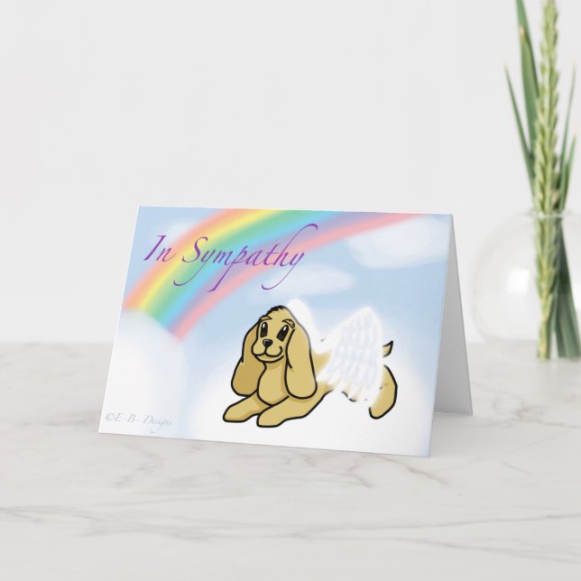 Carte Sympathie pour animal de compagnie (Devant)
