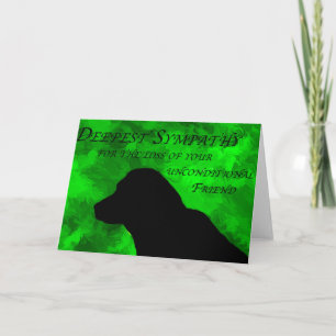 Carte Sympathie pour animal de compagnie