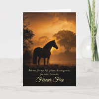 Sympathie pour cheval Cheval libre au coucher de s