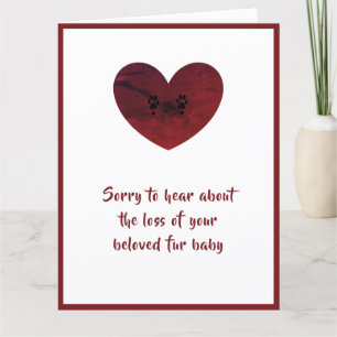 Carte Sympathie pour chien grand par dalDesignNZ