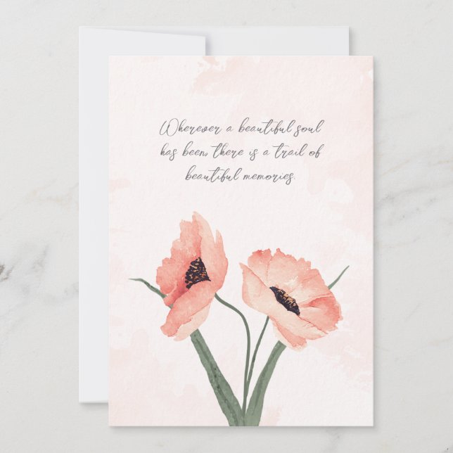 Carte Sympathie pour de beaux souvenirs (Devant)