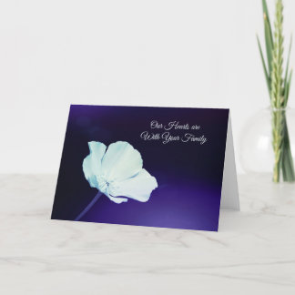 Carte Sympathie pour la famille Somber California Poppy