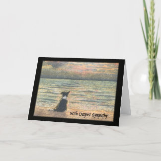 Carte Sympathie pour la perte de chien