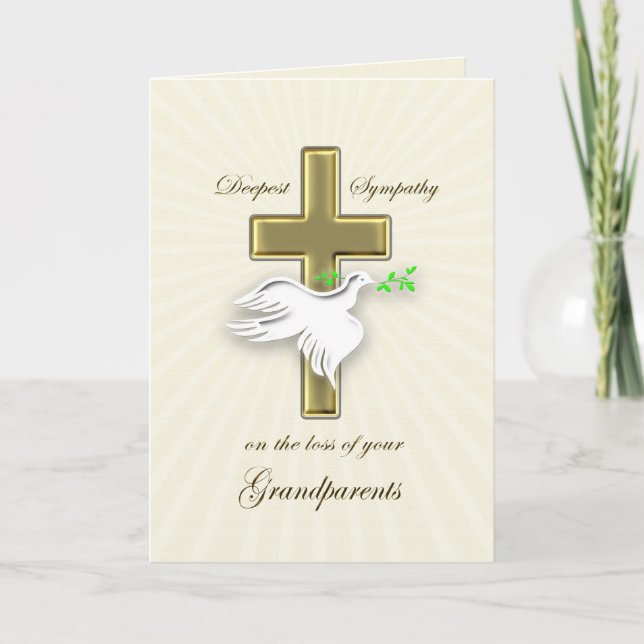 Carte Sympathie pour la perte de grands-parents (Devant)