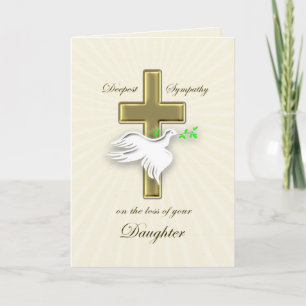 Carte Sympathie pour la perte de la fille